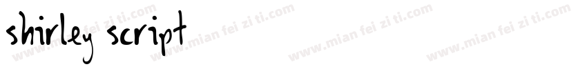 shirley script字体转换